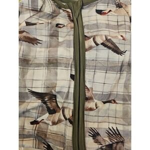 Green White  Hunting Duck Bamboo   Zippy Double Zipper 18 To 24  Months